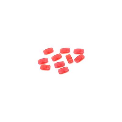 Pressed Pink Opal Carrier Beads 9x17mm 10pcs