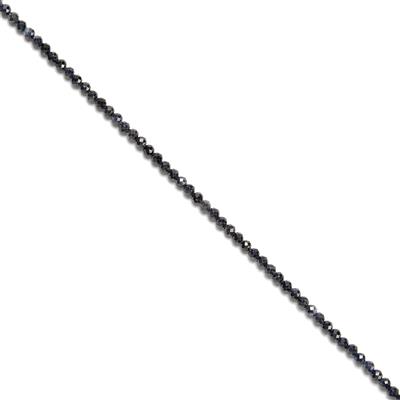 20cts Sapphire Faceted Rounds Approx 3mm, 38cm Strand