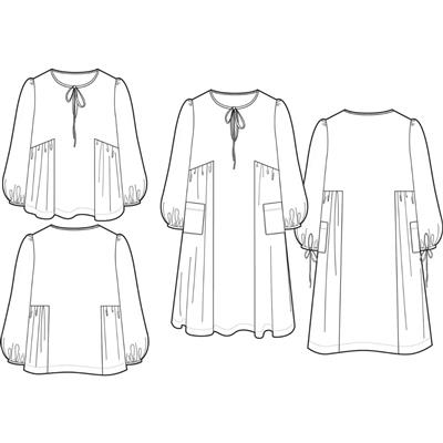 Sew Me Something Joni Dress & Blouse Pattern Curvy (Sizes 20-34)