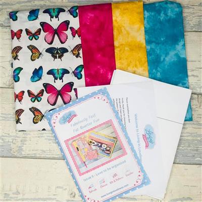 Living in Loveliness Fabulously Fast Fat Quarter Fun Issue 6 - Love to be Organised - Butterfly