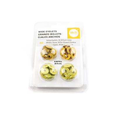 Eyelets - WR - Crop-A-Dile - Wide - Yellow (40 Piece)