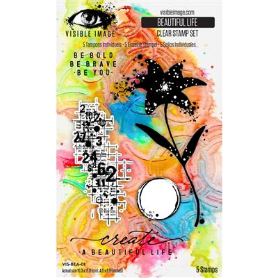 Visible Image Beautiful Life 4x6" Stamp Set