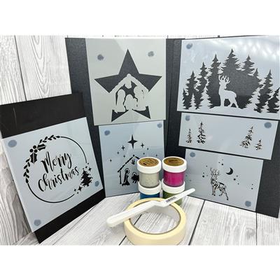 Nativity Star bumper stencil and paste kit