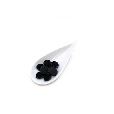 Preciosa Ornela Jet Travetin Table Cut Beads, 15mm (10pk)