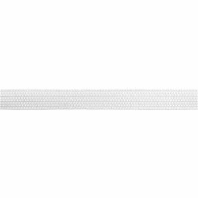 White Braided Elastic 1m x 6mm 