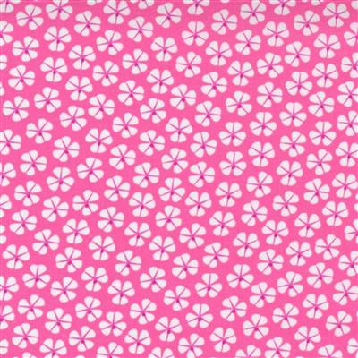 Moda Petal Power! Small Flowers Perky Pink Fabric 0.5m