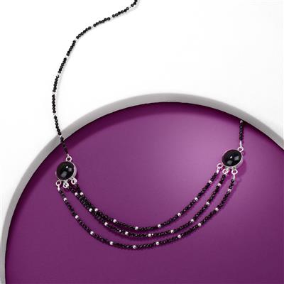 7cts Black Spinel Faceted Rounds, Approx 2mm, 20cm Strand 