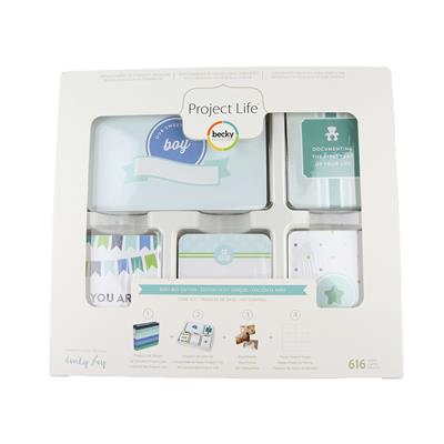 Project Life - Baby Boy Core Kit Cards, Pack of 616pcs