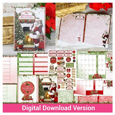 Digital Download Kit - Santa Claus Christmas Organiser