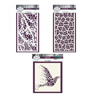 Creative Expressions Andy Skinner Stencils - Set of 3