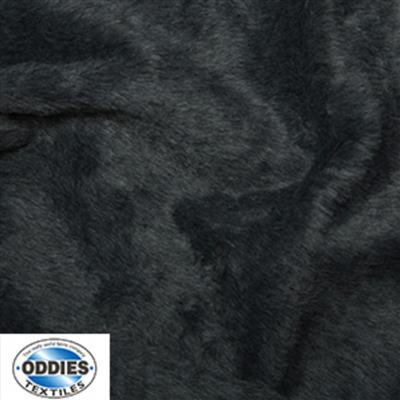 Grey Plain Fur Fabric 0.5m