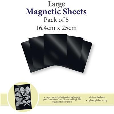 Carnation Crafts Large Magnetic Sheets - Pack of 5