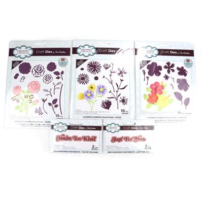 NEW Creative Expressions Sue Wilson Layered Flowers Collection - Bundle B