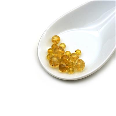 Baltic Lemon Amber Graduated Bead Pack, Approx. 10cm (Inc. 8x 5mm, 4x 7mm & 3x 9mm)
