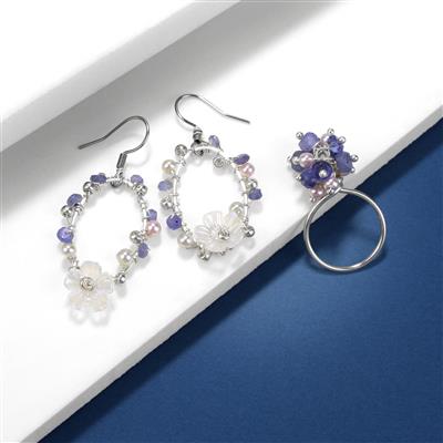 20cts Tanzanite Graduated Smooth Rondelles Approx 3x2mm - 6x3mm, 12cm Strand