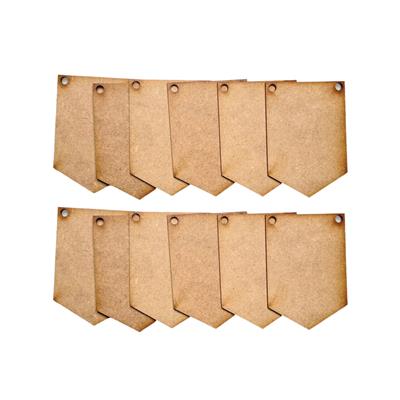 Large MDF Bunting - Spearhead pack of 12