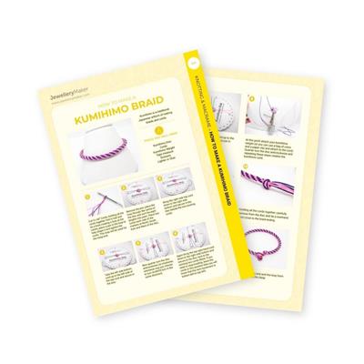 Introduction to Knotting: How to do a Kumihimo Braid Downloadable PDF