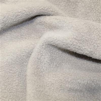 Silver Plain Antipil Fleece Fabric 0.5m