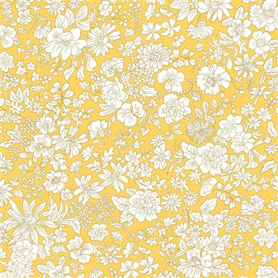 Liberty Emily Belle Brights Sunshine Yellow Fabric 0.5m