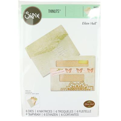 Sizzix® Thinlits® Die Set 6PK - Journaling Card, Envelope & Windows by Eileen Hull®