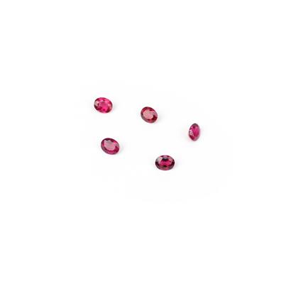 1.4cts Safira Tourmaline 5x4mm Oval Pack of 5 (N)