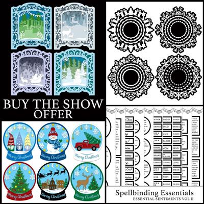 Christmas Buy the Show SVG offer  Buy all 4 items on the show & save £11.97. Exclusive offer