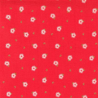 Moda Sincerely Yours Chamomile Floral on Geranium Fabric 0.5m