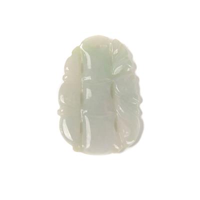 38cts Type A Burmese Jadeite Bamboo Pendant, Approx 25x45mm