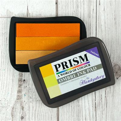 PRISM Ombré Ink Pad - Yellows, Prism ink containing 3 co-ordinating yellow shades