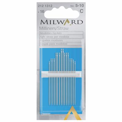 Milward Hand Sewing Needles - Sharps - Nos.5-10 - 20 Pieces