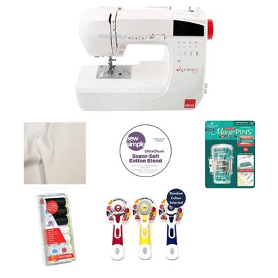 Elna E560 Sewing Machine Bundle. Free Goodies Worth Over £70 Plus Free 5 Year Extended Warranty