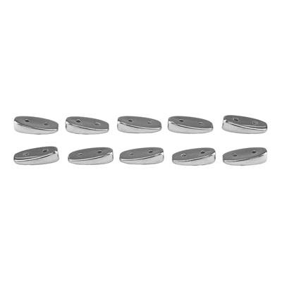 Silver Plated Base Metal Maratha Carrier Beads, approx 7.5 x 17mm, 10pcs