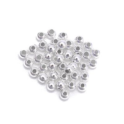 925 Sterling Silver Spacer Beads, 2mm, 40pcs 
