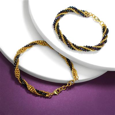 155cts Multi-Colour Coated Faceted Rounds, Approx 3mm, 30cm Strand (Pack of 7) With Downloadable Instructions By Natalie Patten