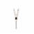 9K White Gold Rabbit Bail & Peg with Purple Diamond, Approx 14x5mm