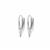 925 Sterling Silver Leverback Earrings, Approx 20x11mm, 1 Pair