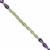 6cts Amethyst & Peridot Faceted Drops Approx 2x2 to 2x4mm, 20cm Strand
