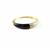 50cts Type A Black-White Jadeite & Zircon Gold Plated Silver Hinged Bangle 