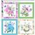 The Crafty Witches Sweet Bouquet Blossoms 4 Square Fabric Panel (70 x 75cm)