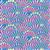 Kaffe Fassett Collective  Paper Fans Powder Cool Fabric 0.5m