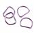 Debbie Shore D Rings Gunmetal 25mm (Pack of 4)