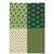 Christmas Robin Green Rectangles Fabric Panel (70 x 105cm)