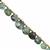 35cts Emerald Top Side Drill Graduated Faceted Heart Approx 6 to 11mm, 15cm Strand with Spacers