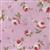 Floral Story Tossed Roses On Pink Fabric 0.5m - Sewing Street exclusive