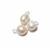 925 Sterling Silver Freshwater Pearl Charms 7-11mm, 3pcs (1x Rice, 1x Potato and 1x Nugget)