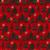 Rose & Hubble Scandi Christmas Trees Metallic Red Fabric 0.5m