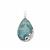 61.05cts Large Gemstone Pear Taolagnaro Apatite 925 Sterling Silver Pendant Approx 41x16mm
