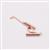 Rose Gold Plated Base Metal Slide Tube Clasp, 26mm 