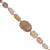 45cts Multi Spinel Graduation Faceted Tumble Approx 5x3 to 10x8mm, 21cm Strand With Spacer.