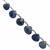 22cts Blue Sapphire Faceted Heart Approx 5 to 7mm, 12cm Strand With Spacer, 